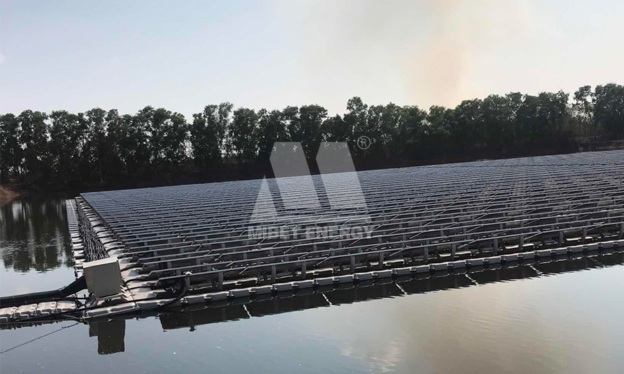 floating solar installation