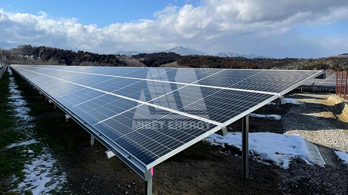 sistema de estantería solar de tierra