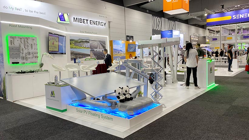 Stand de Mibet: una amplia gama de productos de estanterías solares