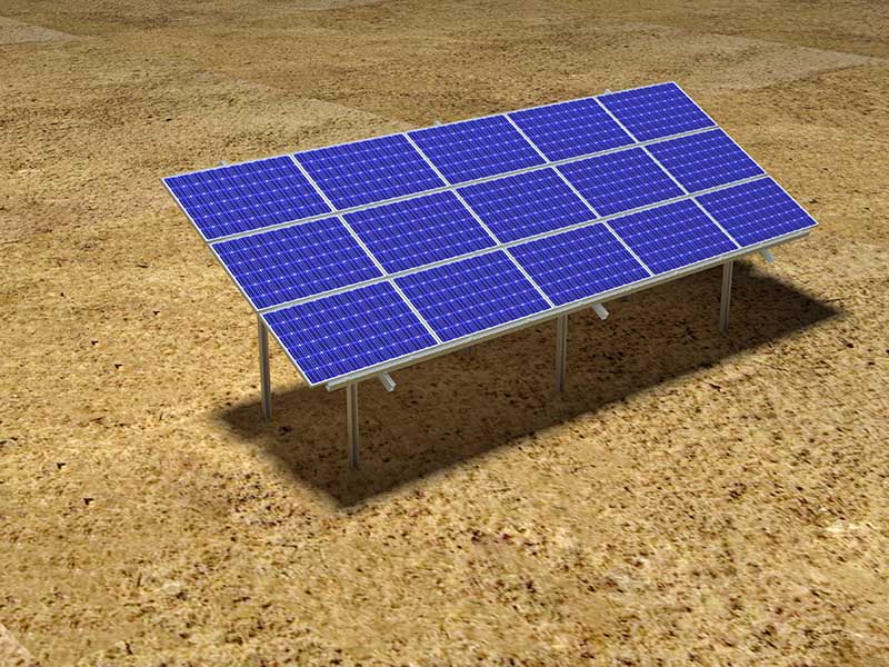 kit de montaje en tierra del panel solar