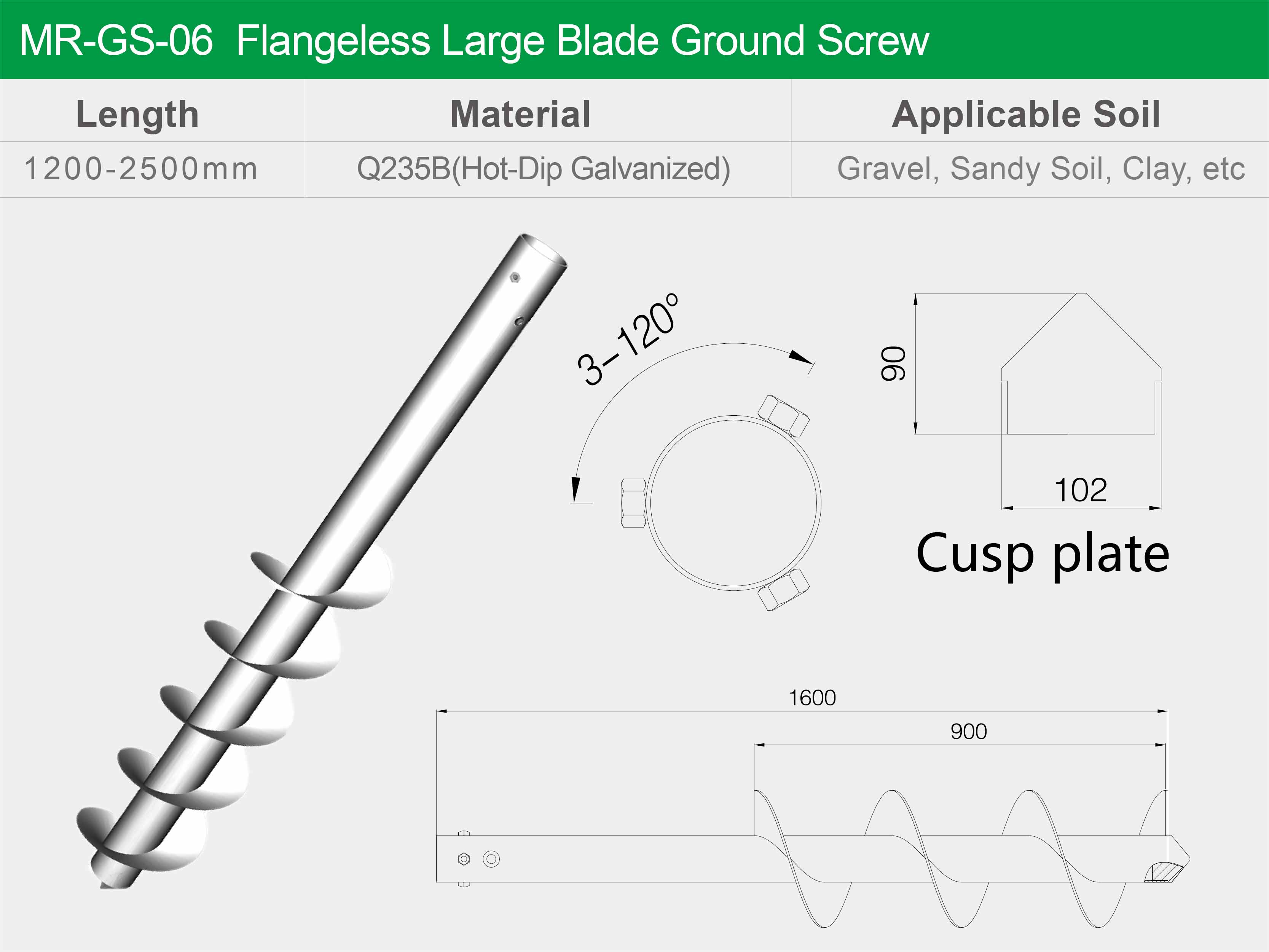 solar ground screw