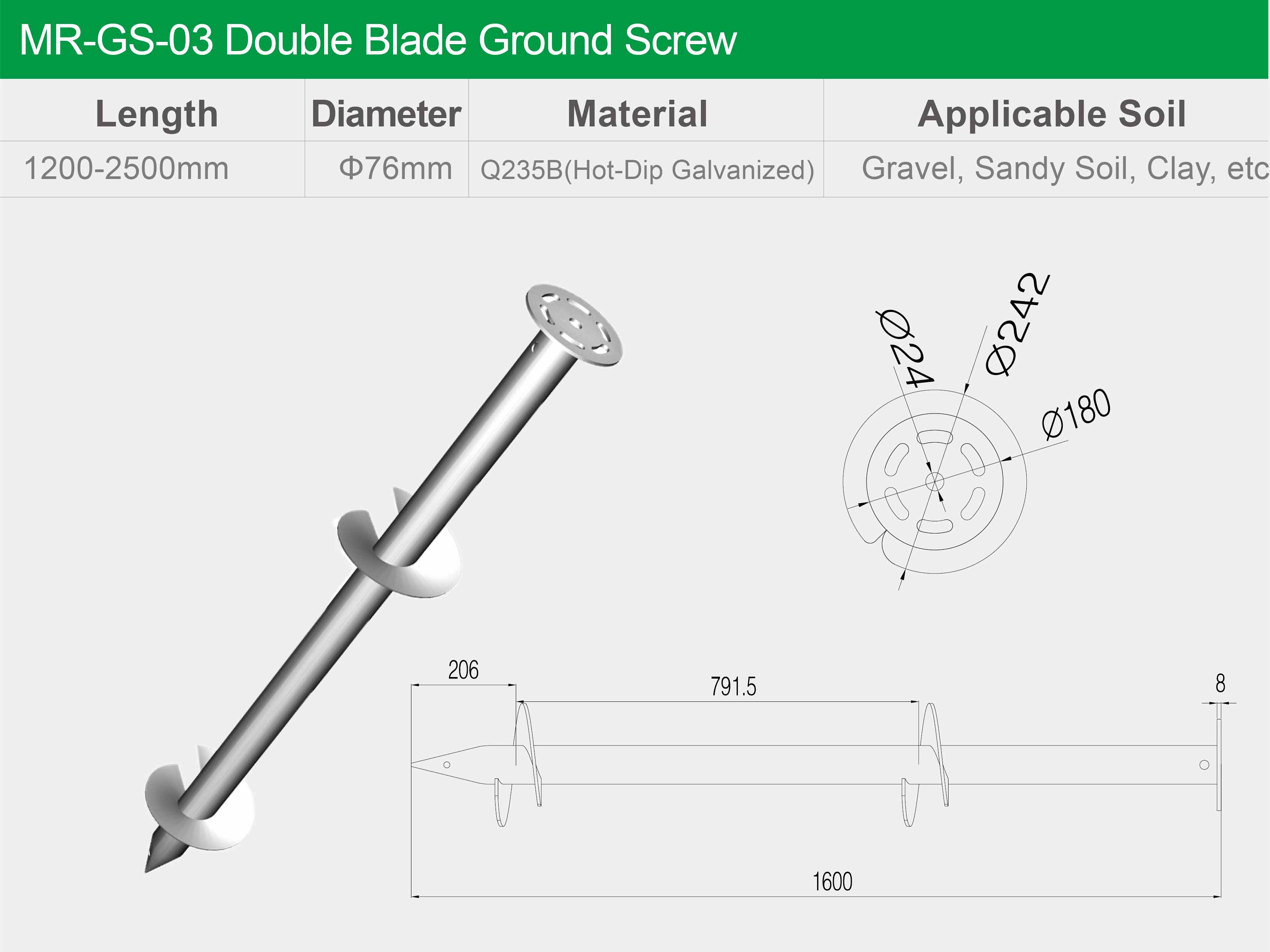 solar ground screw