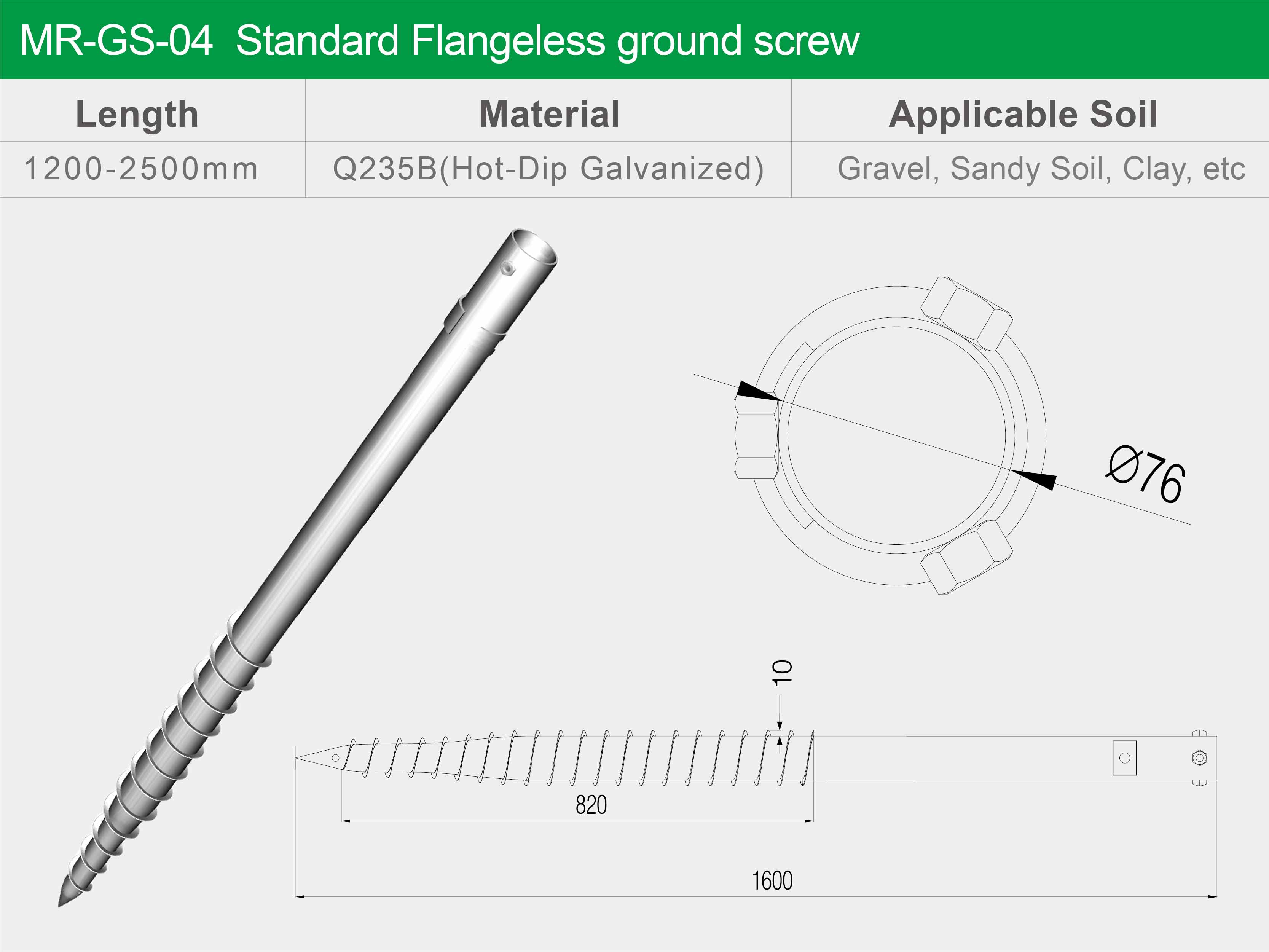 solar ground screw