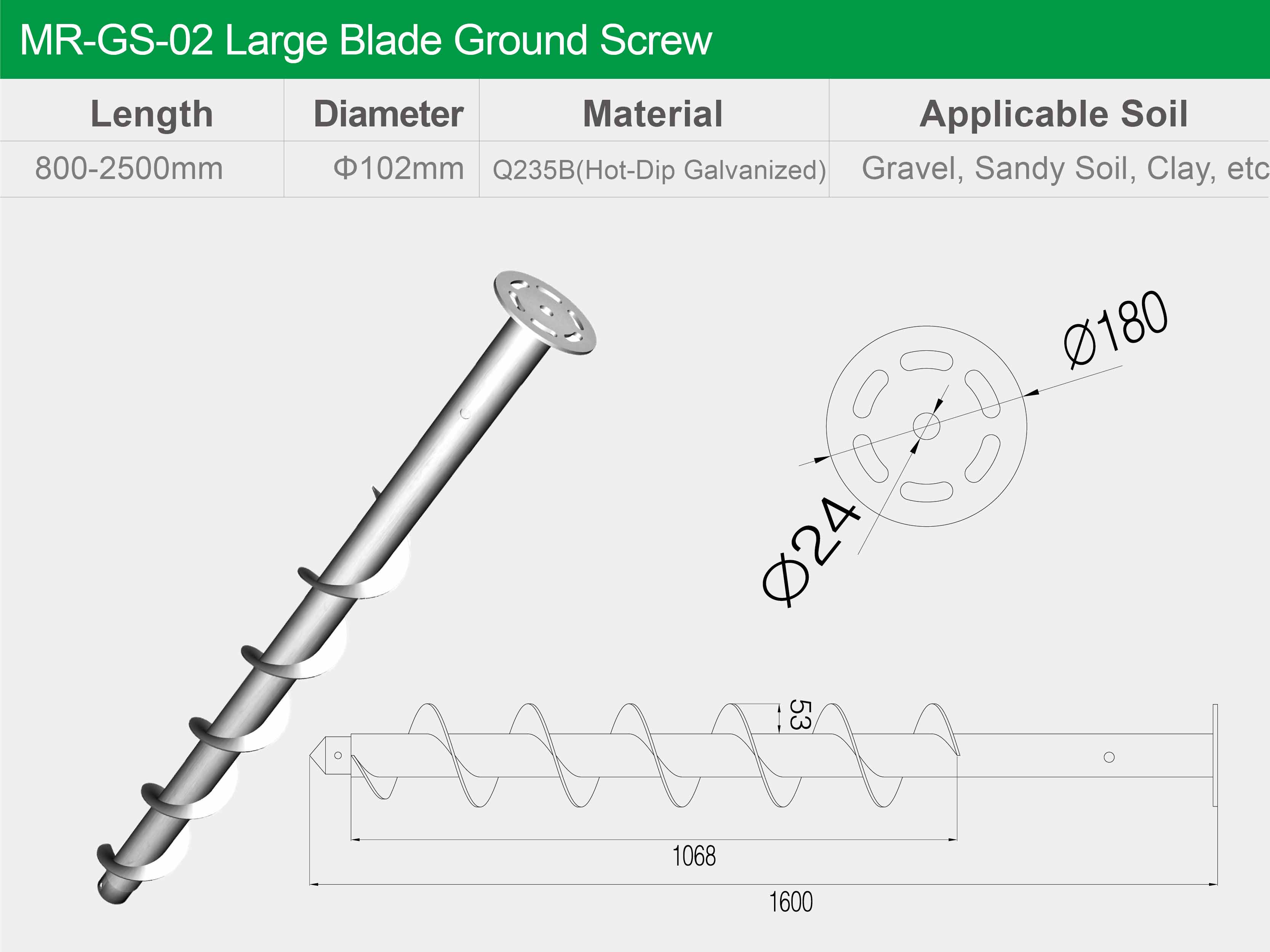 solar ground screw