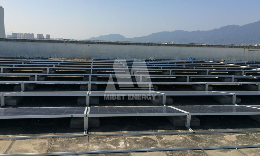 estantería solar de techo plano con balasto en china
