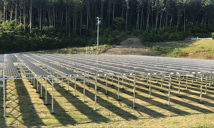Sistema de montaje de invernadero agrícola en Japón
