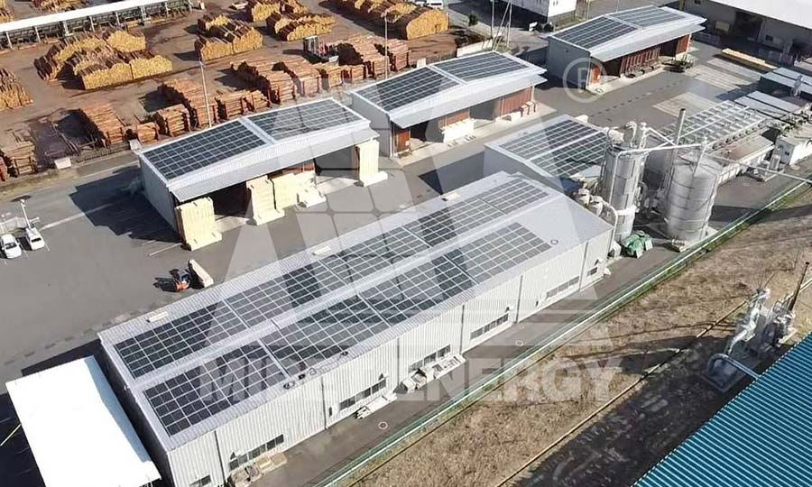 Proyecto de sistema fotovoltaico de techo de 7,6 MW en Japón
