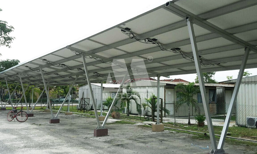 sistema de cochera solar en malasia