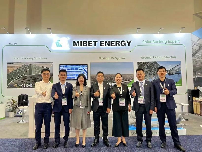 Mibet Energy: presentación de productos de estructura solar premium en RE+ 2023