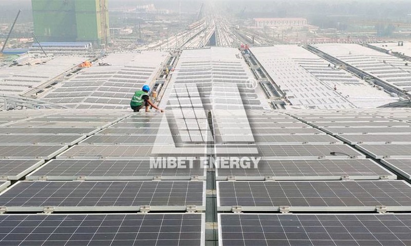 sistema de montaje de techo de metal en China 6MW 