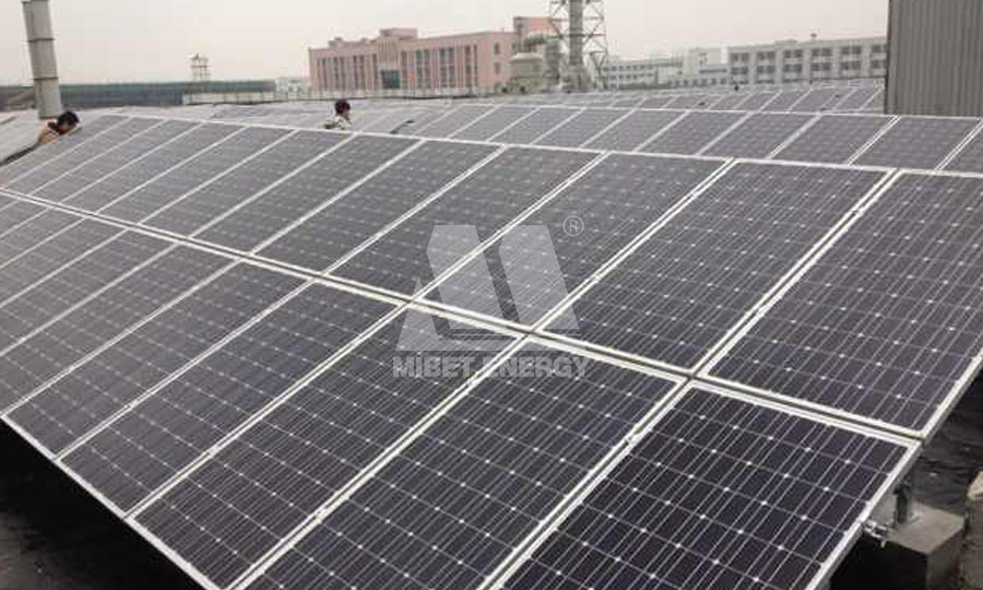sistemas de montaje en techo de paneles solares en china